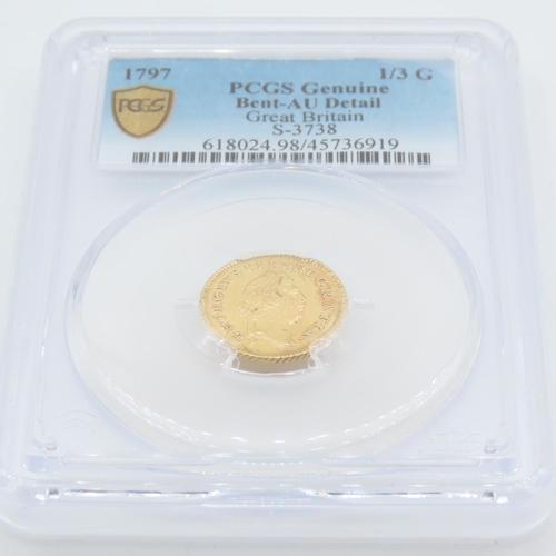 549 - Third Guinea 22ct Gold 2.7 Grams 1797 King George III Coin PCGS