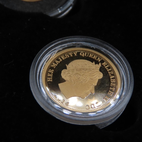 550 - 2014 The Four Generations Sovereign Coin Collection 22ct Gold 7.99g, 3.99g and 1.99g with Original P... 