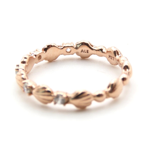 1442 - Pandora 14 Carat Rose Gold Ring Size P