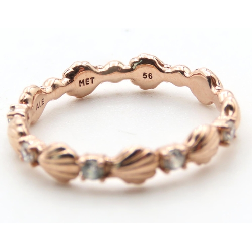 1442 - Pandora 14 Carat Rose Gold Ring Size P