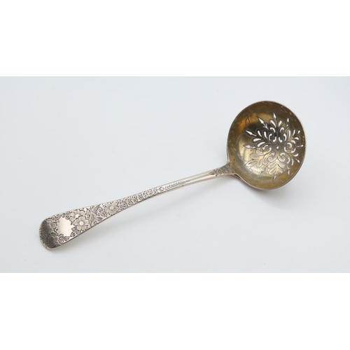 1454 - Silver Sugar Sifter Spoon 17cm Long