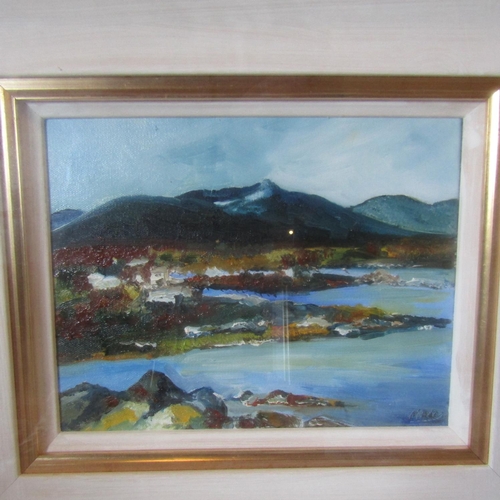 151 - Declan Marry Connemara Scene Oil on Canvas 8 Inches High x 9 Inches Wide Signed Lower Right