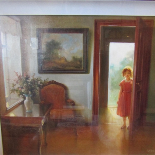 158 - Irish School Home from School Oil on Canvass Approximately 20 Inches High x 24 Inches Wide Signed In... 