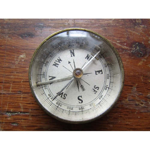 257 - Bronze Cased Military Compass Antique