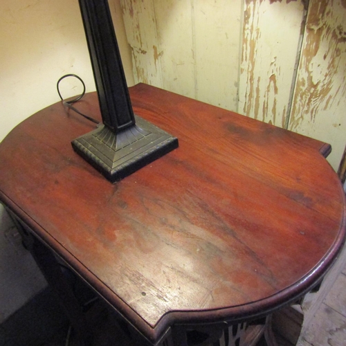 69 - Mahogany Shaped Form Occasional or End Table Approximately 20 Inches Wide