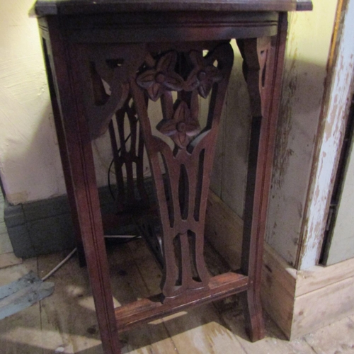 69 - Mahogany Shaped Form Occasional or End Table Approximately 20 Inches Wide