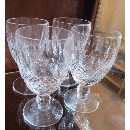 82 - Waterford Crystal Six Glasses Including Two Whiskey Tumblers