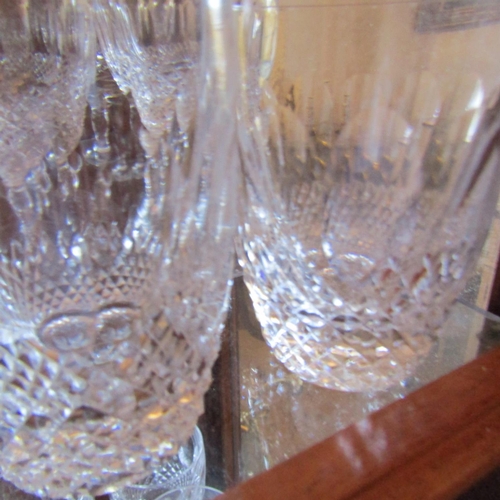 82 - Waterford Crystal Six Glasses Including Two Whiskey Tumblers