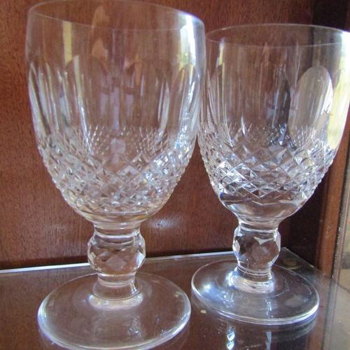 82 - Waterford Crystal Six Glasses Including Two Whiskey Tumblers