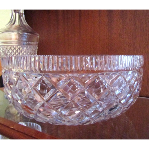 86 - Waterford Crystal Bowl Approximately 12 Inches Diameter Please Note Slight Chip to Rim Estimate