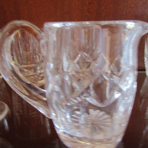 89 - Waterford Crystal Whiskey Jug and Five Other Glasses Including Brandy Balloon Glass