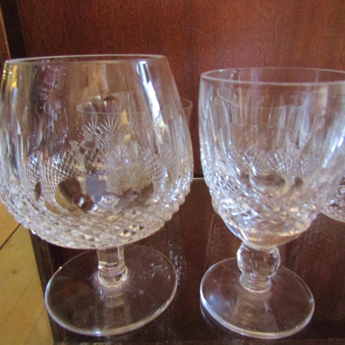 89 - Waterford Crystal Whiskey Jug and Five Other Glasses Including Brandy Balloon Glass