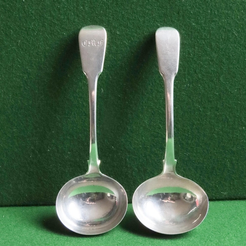 Pair of Silver Tureen Spoons Each Approximately 22 cm High