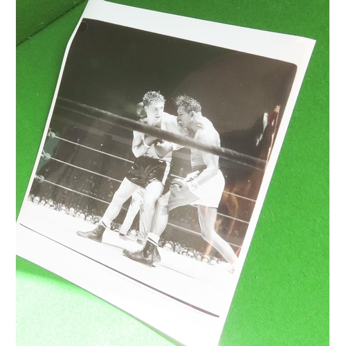 Original Black and White Original Photograph Sugar Ray Robinson Boxing Photograph Circa 1949 by Paul Slade Signed Verso Good Original Condition Approximately 21 cm x 20 cm  Fight Circa 1949
