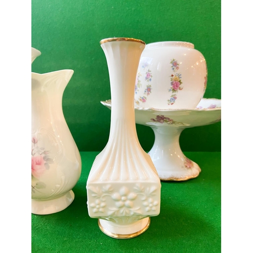 1349 - Belleek and Ansley Porcelain with Others Quantity as Photographed Each Stamped to Base Tallest Appro... 