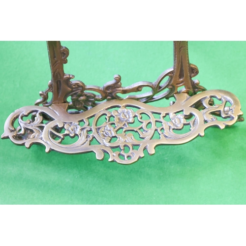 1379 - Art Nouveau Motif Decorated Table Easel Attractively Detailed Approximately 60 cm High