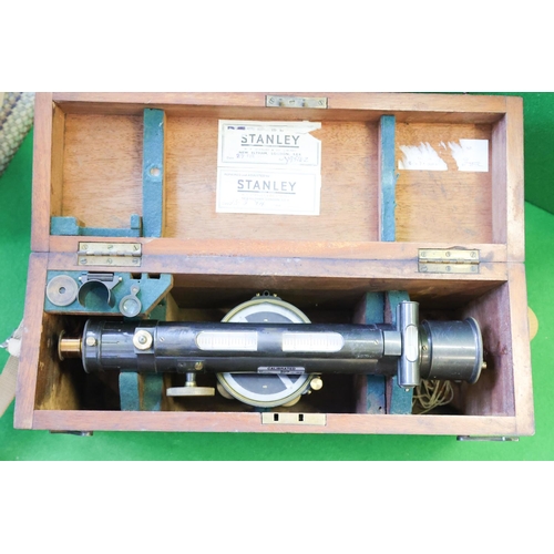 Calibrated Measuring Instrument with Original Hardwood Carry Case Good Original Condition Instrument Approximately 44 cm Wide