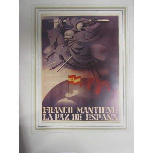 1415 - Various Fascist Spanish Propaganda Part Photographed Approximately Eight Pieces