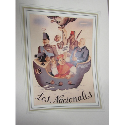 1415 - Various Fascist Spanish Propaganda Part Photographed Approximately Eight Pieces