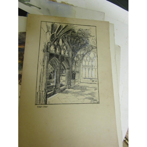 1422 - Quantity of Various of Unframed Watercolours Prints, etc. Including Victorian Examples Quantity as S... 