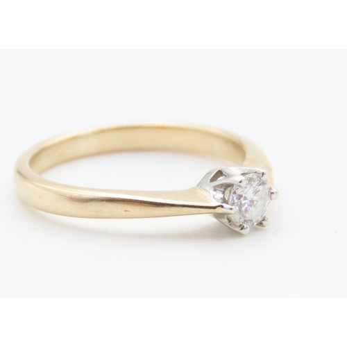 143 - Diamond Solitaire Ring Set in 18 Carat Yellow Gold Diamond Carat Weight 0.30c Approximately  VS Colo... 