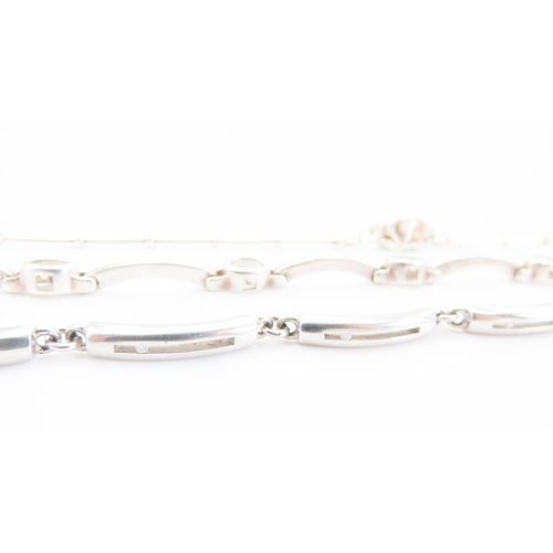 215 - Three Ladies Silver Bracelets 16.5 cm and 18.5cm Long