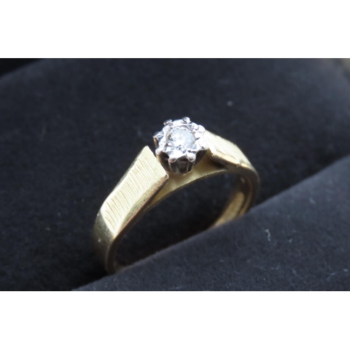 241 - Diamond Solitaire Rub over Setting Mounted in 18 Carat Yellow Gold Total Diamond Carat Weight Approx... 