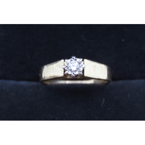 241 - Diamond Solitaire Rub over Setting Mounted in 18 Carat Yellow Gold Total Diamond Carat Weight Approx... 