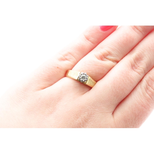 241 - Diamond Solitaire Rub over Setting Mounted in 18 Carat Yellow Gold Total Diamond Carat Weight Approx... 