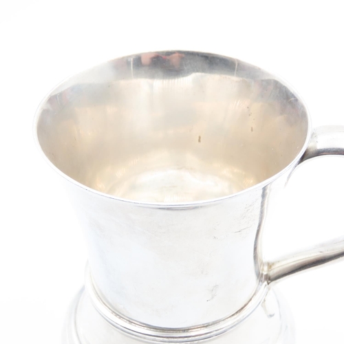 252 - Solid Silver Tankard on Pedestal Base 8cm High