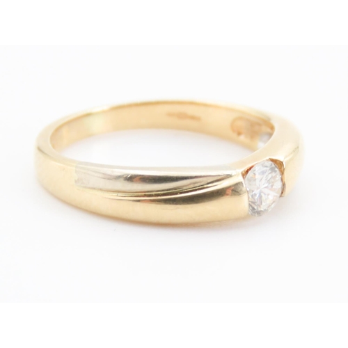 321 - Diamond Solitaire Ring Set in 18 Carat Yellow Gold Total Diamond Carat Weight 0.25ct  Ring Size K an... 