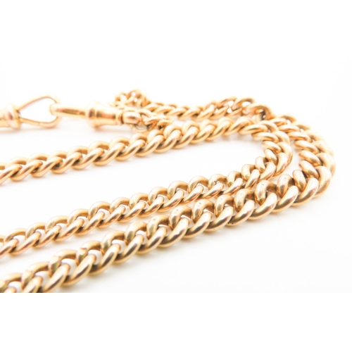 326 - 9 Carat Yellow Gold T-Bar Chain Necklace 40cm Long