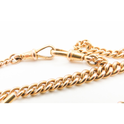 326 - 9 Carat Yellow Gold T-Bar Chain Necklace 40cm Long