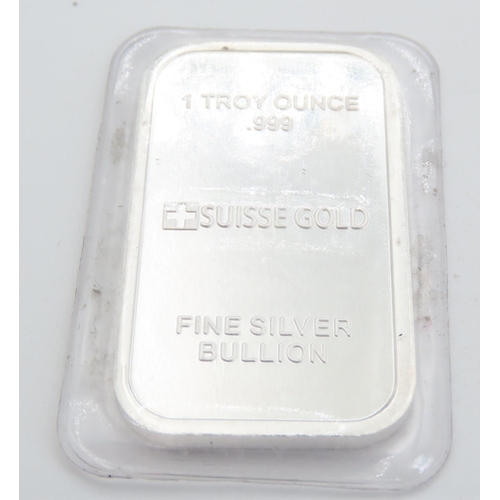 339 - 1 Troy Ounce Fine 999 Silver 