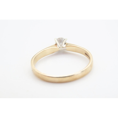 375 - Diamond Solitaire Ring Mounted on 9 Carat Yellow Gold Total Diamond Carat Weight Approximately 0.25c... 