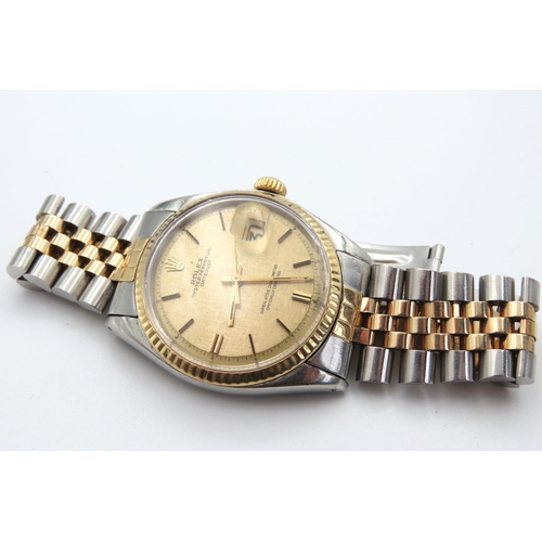 412 - Rolex Oyster Perpetual Datejust Gentleman's Wristwatch Jubilee Bracelet Champagne Dial 36mm Case Wit... 