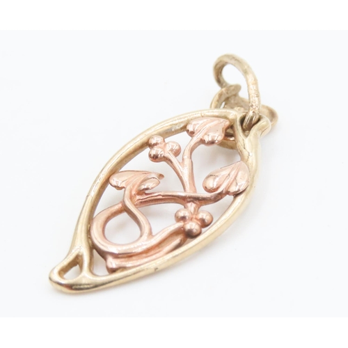 235 - 9 Carat Yellow and Rose Gold Set Clogau Gold Tree of Life  Pendant 3.5cm Drop