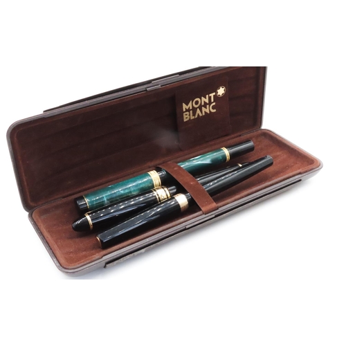 309 - Three Fountain Pens with Presentation Case