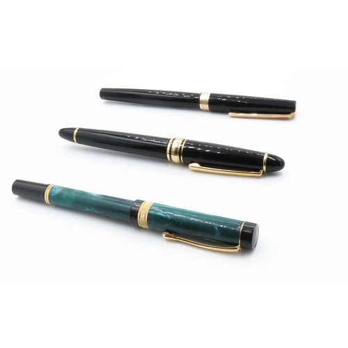 309 - Three Fountain Pens with Presentation Case