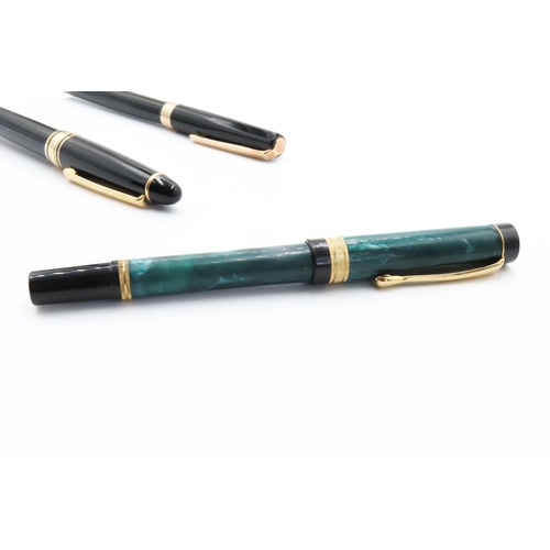 309 - Three Fountain Pens with Presentation Case