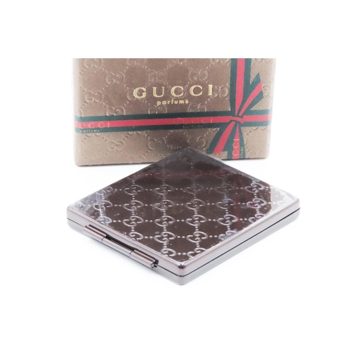 321 - Gucci Ladies Compact Mirror as New  Never Used 6cm by 5cm