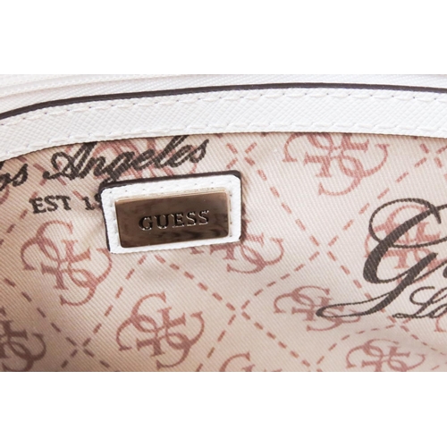 327 - Ladies Handbag by Guess with Logo Monogram Design with Dust Bag