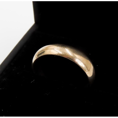 354 - 9 Carat Yellow Gold Ring with Diamond Inset Ring Size N