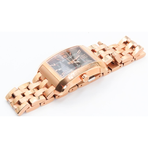 368 - Rose Gold Candino Bracelet Watch with Black Dial as New Unworn Shop Tag Present