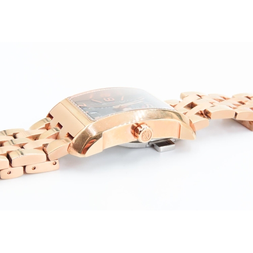 368 - Rose Gold Candino Bracelet Watch with Black Dial as New Unworn Shop Tag Present