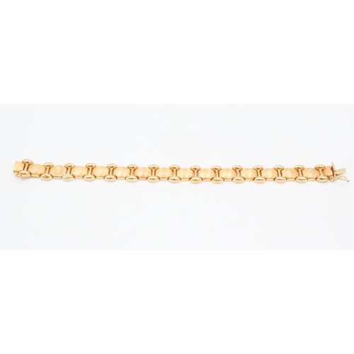 432 - 22 Carat Yellow Gold Fancy Link Bracelet 18.5cm Long