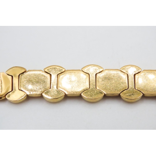 432 - 22 Carat Yellow Gold Fancy Link Bracelet 18.5cm Long