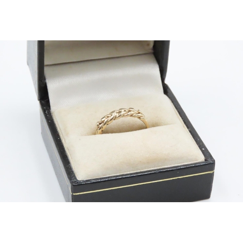 452 - 9 Carat Yellow Gold Keeper Ring Size L