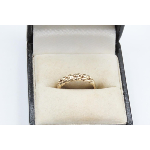 452 - 9 Carat Yellow Gold Keeper Ring Size L