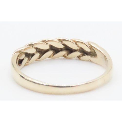 452 - 9 Carat Yellow Gold Keeper Ring Size L